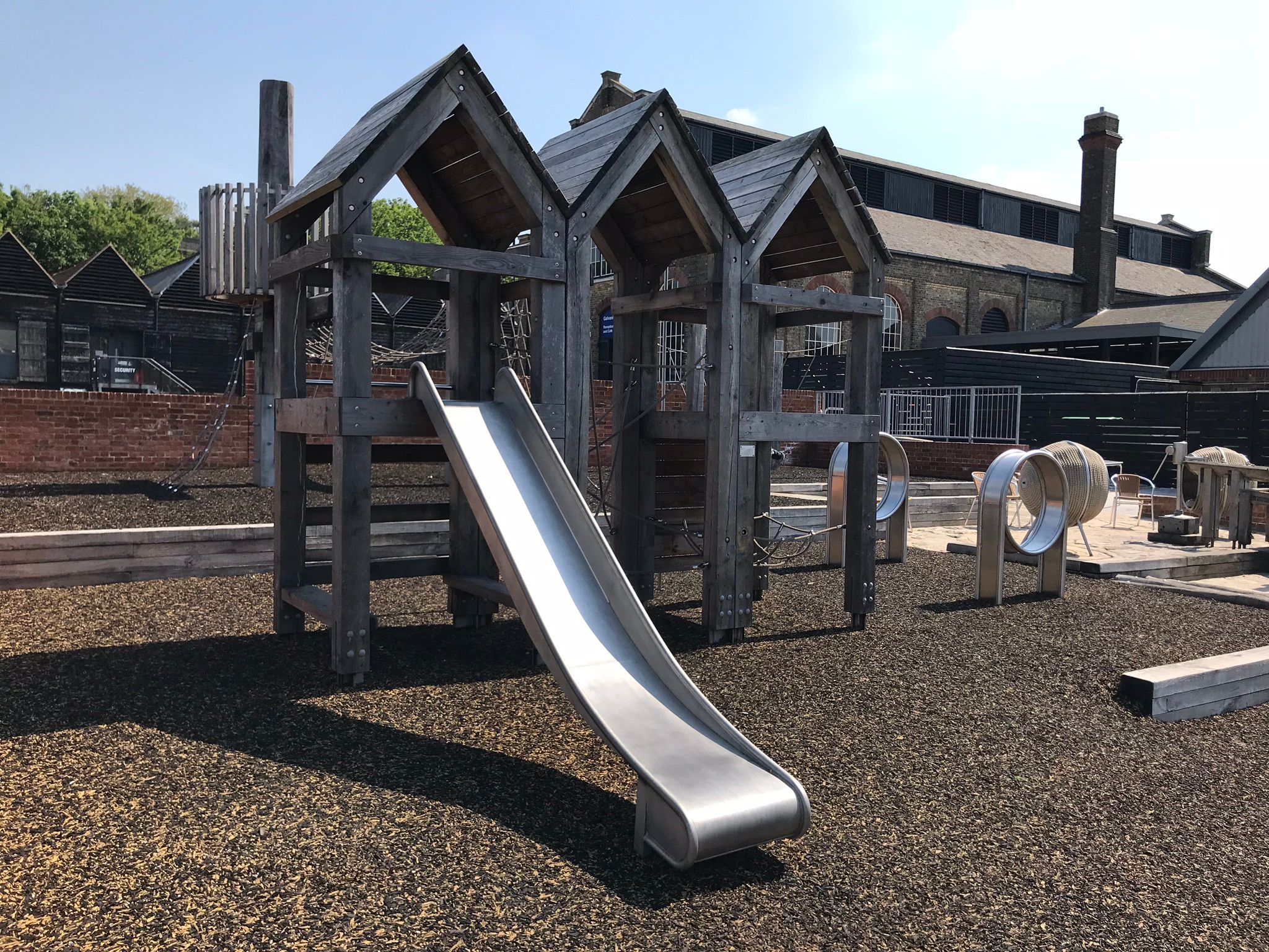 climbing frame with slide