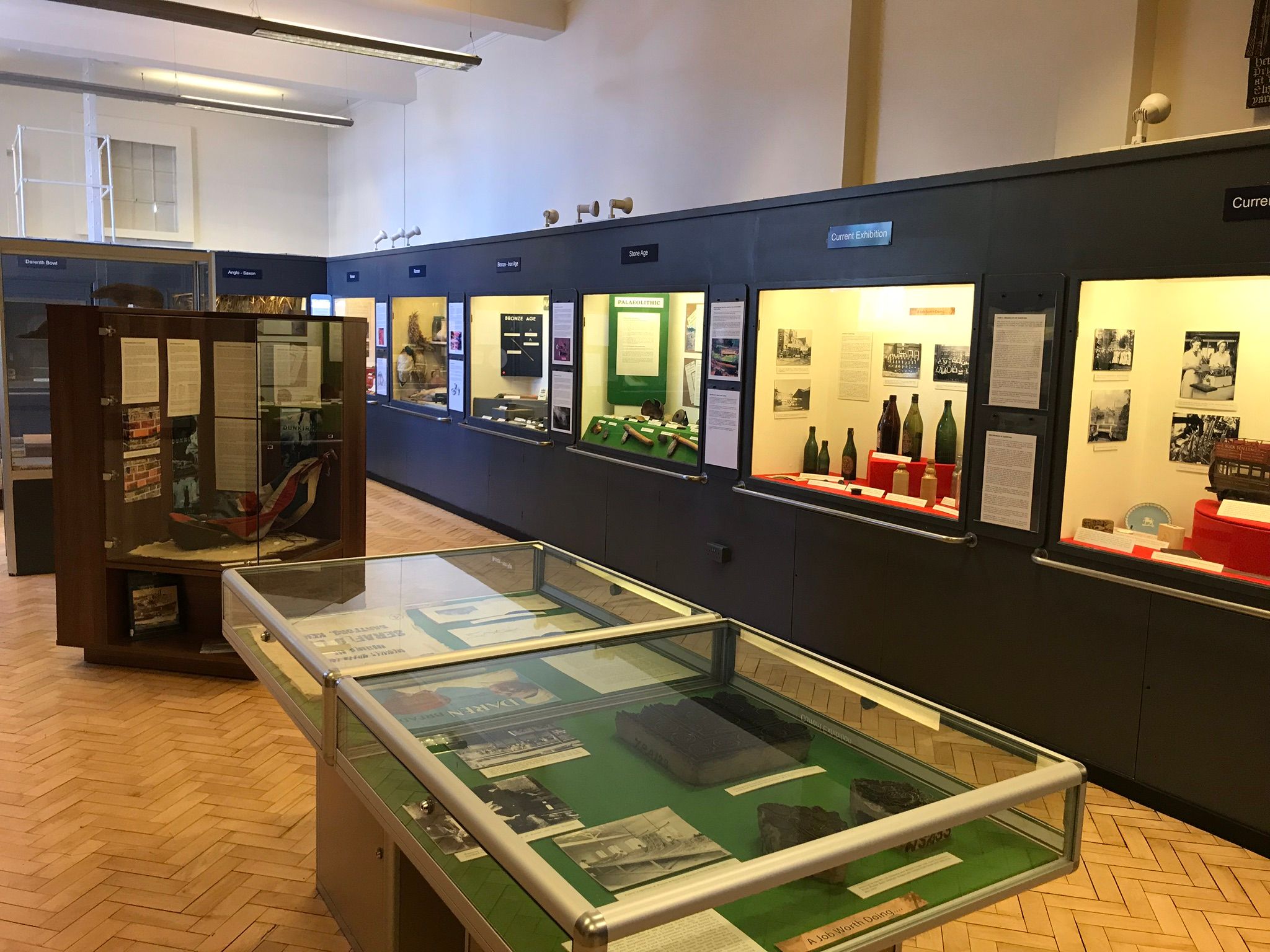 Displays inside the museum