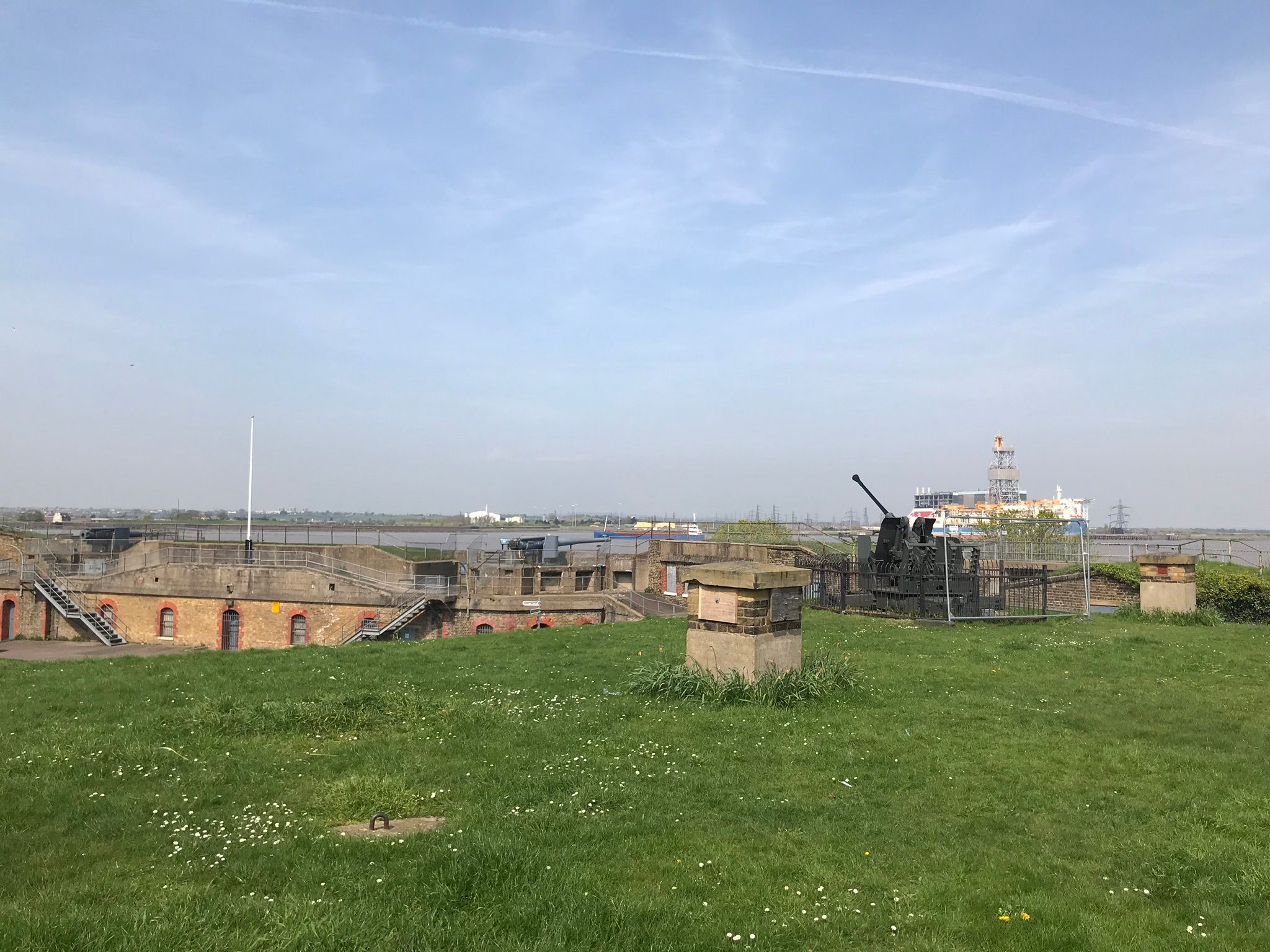 Gun Batteries overlooking the River Thames