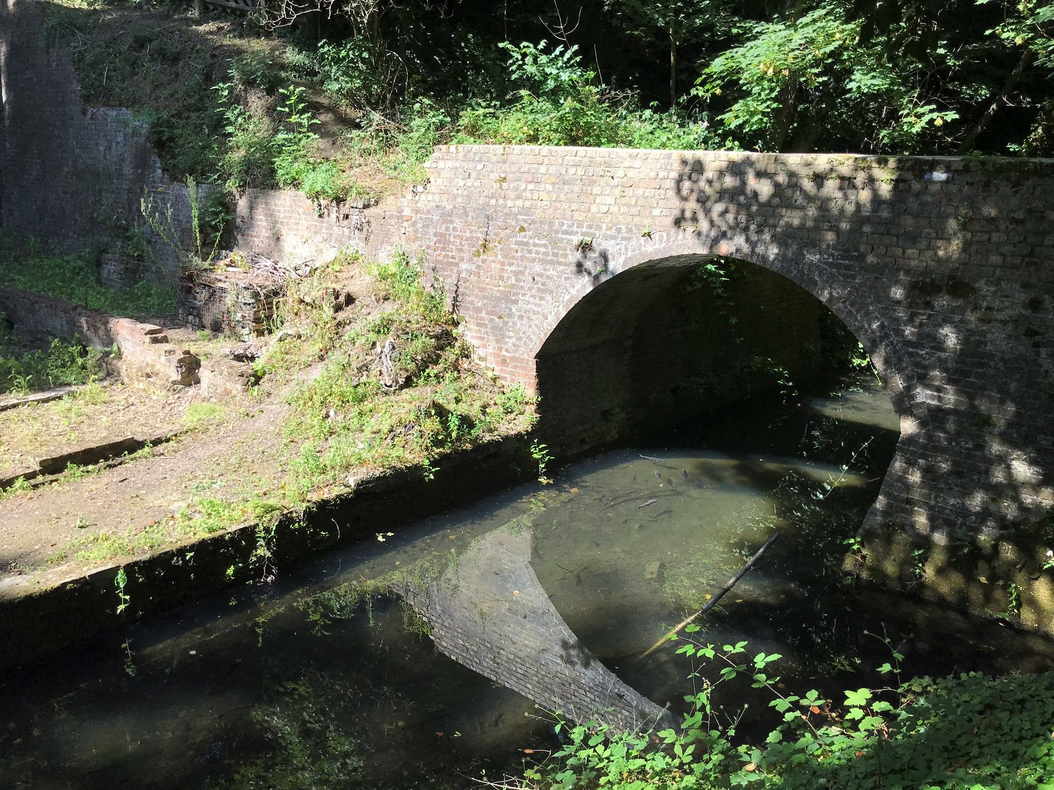 A beautiful bridge crossing noe of the waterways that were used for moving gunpowder around Oare Gunpowder Works