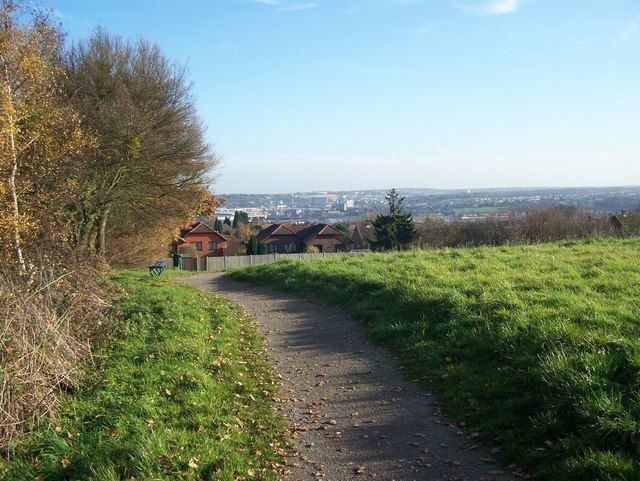 Rede common with views across the Medway towns