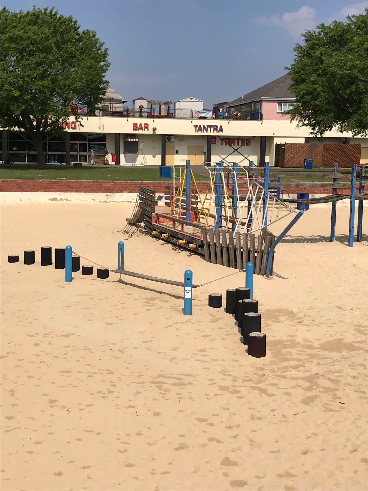 Pirate ship climbing frame in the main sand pit