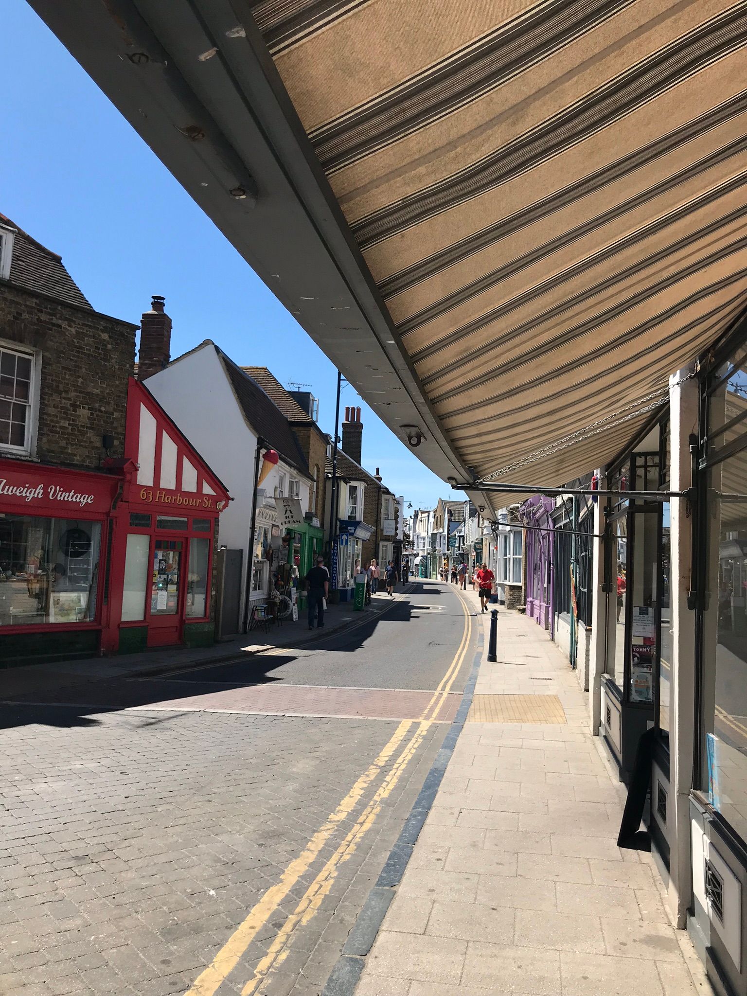 Whitstable town centre shops and high street