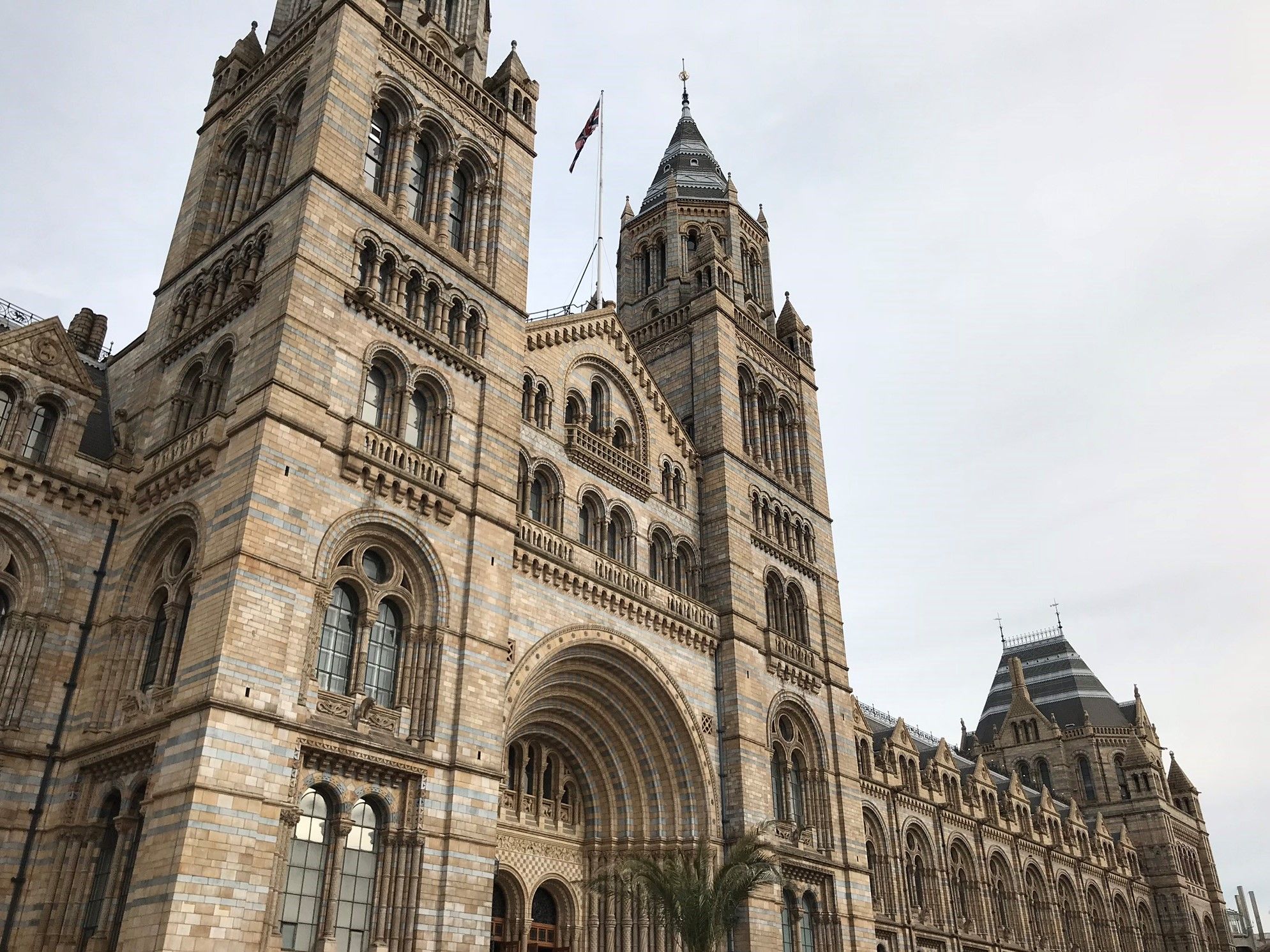 The entrance of the Natural History Museum
