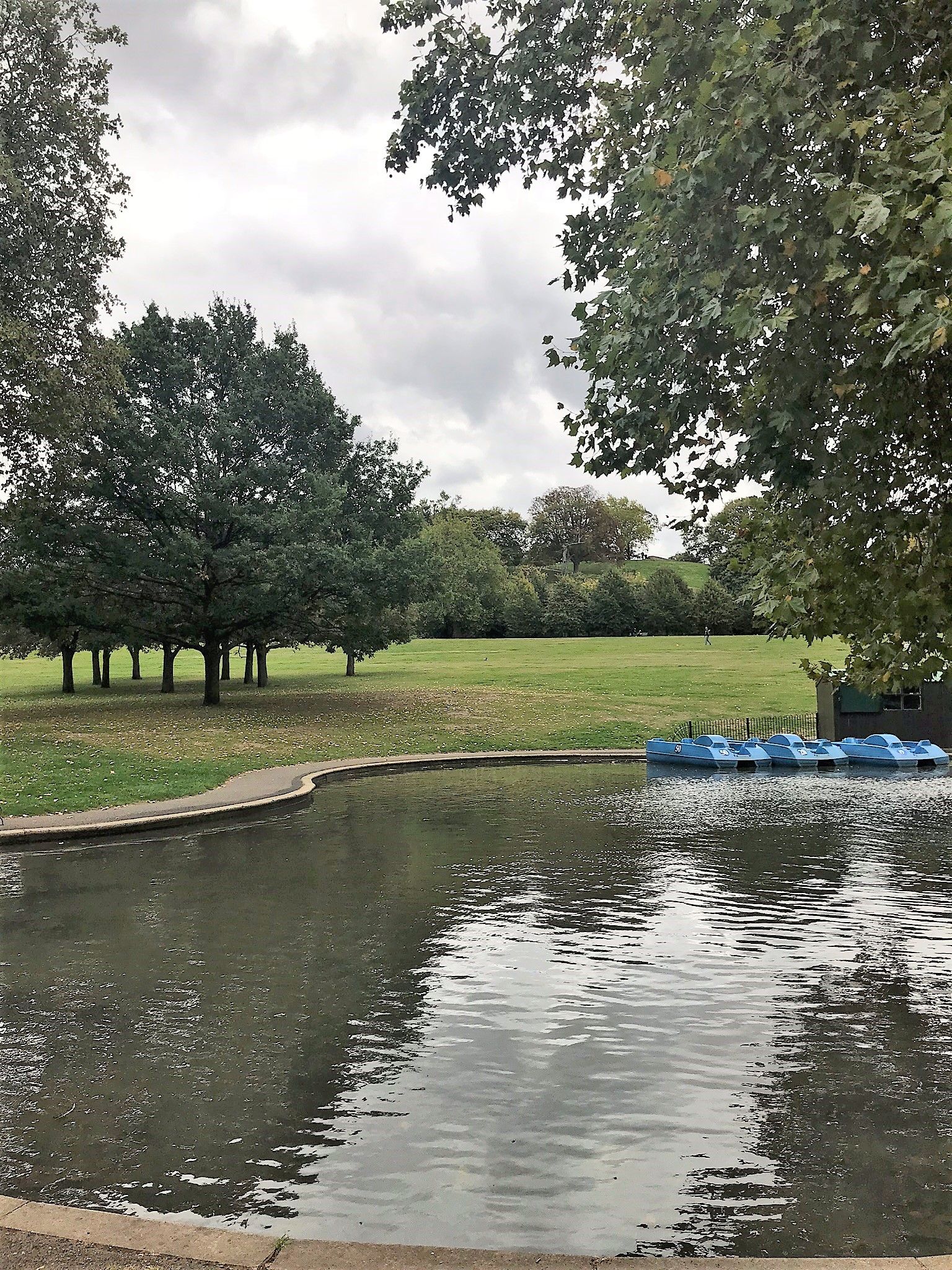 The boating lake at Greenwich Park